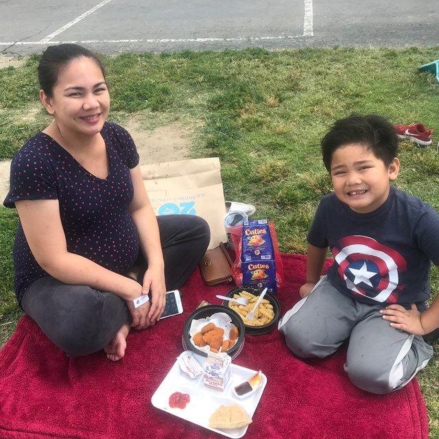 Our students enjoyed lunch with their families for Lunch with Loved Ones.