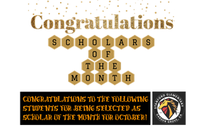 Scholars of the Month for October - article thumnail image