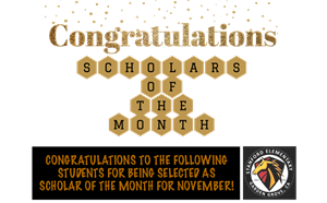 Scholars of the Month for November - article thumnail image
