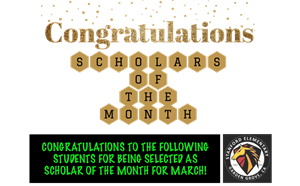 Scholars of the Month for March - article thumnail image
