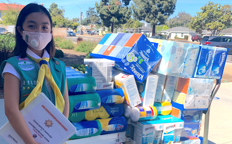 Student delivers PPE to Stanford for Girl's Scout Project - article thumnail image