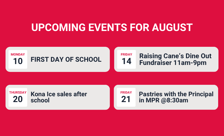 Upcoming Events for August - article thumnail image