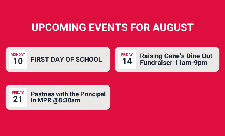 Upcoming Events for August - article thumnail image